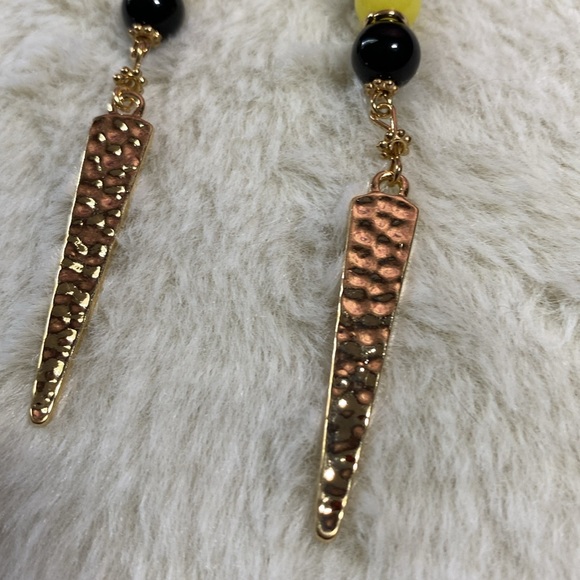 Colorful Glass Bead Spike Earrings NEW - Picture 4 of 8